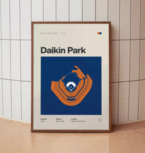 Houston Ballpark Poster, Daikin Park Stadium Print, Mid Century Modern Baseball Poster,-KJRZG2