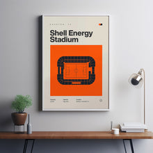 Houston Dynamo Poster, Shell Energy Stadium Print, Mid Century Modern Soccer Poster, Fo-EQBEB7