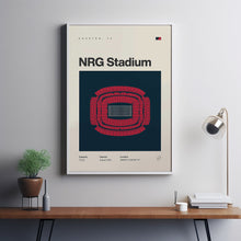 Houston Texans Poster, NRG Stadium Print, Mid Century Modern Football Poster, Sports Be-TASWBB