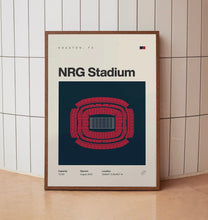 Houston Texans Poster, NRG Stadium Print, Mid Century Modern Football Poster, Sports Be-TASWBB