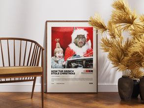 How the Grinch Stole Christmas Poster, Retro Movie, Vintage Film, Jim Carrey, Ron Howard 4416413233