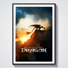 How to Train Your Dragon Movie Poster, Live Action Fantasy Film Art Print, Hiccup Night Fury Glossy Large Format Decor, Perfect Gift 4333619810