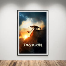How to Train Your Dragon Movie Poster, Live Action Fantasy Film Art Print, Hiccup Night Fury Glossy Large Format Decor, Perfect Gift 4333619810