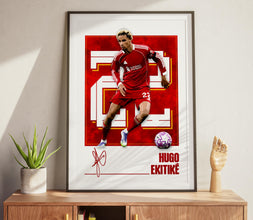Hugo Ekitike Football Poster Modern Liverpool Poster Art Print 4387766213