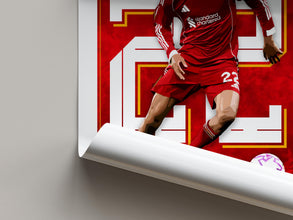 Hugo Ekitike Football Poster Modern Liverpool Poster Art Print 4387766213