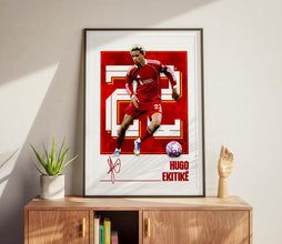 Hugo Ekitike Football Poster Modern Liverpool Poster Art Print 4387766213