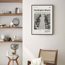 Huntington Beach City Art Print  Huntington Beach Poster  Huntington Beach Wall Art  Mid Century Poster  Travel Print Art  California 1579757083