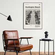Huntington Beach City Art Print  Huntington Beach Poster  Huntington Beach Wall Art  Mid Century Poster  Travel Print Art  California 1579757083