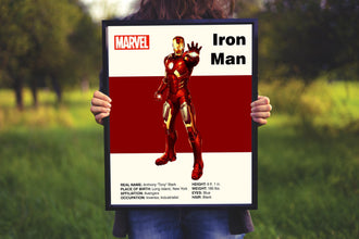 IRON MAN POSTER - Marvel Poster - Avengers Poster - Printable Art - Digital Art - Wall Art - Mid Century Modern Art - Home Decor 1888643221