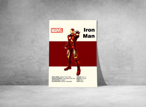 IRON MAN POSTER - Marvel Poster - Avengers Poster - Printable Art - Digital Art - Wall Art - Mid Century Modern Art - Home Decor 1888643221