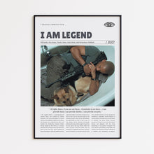 I Am Legend, Francis Lawrence, Retro Movie Poster, Custom Movie Poster 4421170514