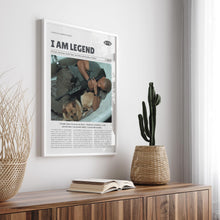 I Am Legend, Francis Lawrence, Retro Movie Poster, Custom Movie Poster 4421170514
