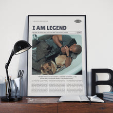 I Am Legend, Francis Lawrence, Retro Movie Poster, Custom Movie Poster 4421170514