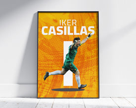 Iker Casillas Poster, Spanish Goalkeeper Art Sport Poster 1697276668