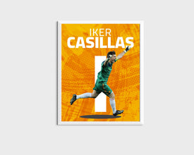 Iker Casillas Poster, Spanish Goalkeeper Art Sport Poster 1697276668