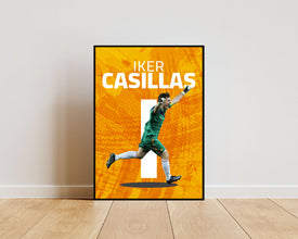 Iker Casillas Poster, Spanish Goalkeeper Art Sport Poster 1697276668