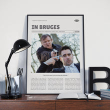 In Bruges, Martin McDonagh, Retro Movie Poster, Custom Movie Poster 4421170684