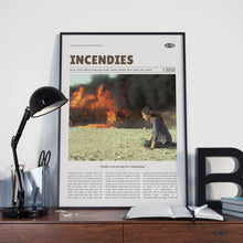 Incendies, Denis Villeneuve, Retro Movie Poster, Custom Movie Poster Print 4421167679