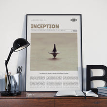Inception, Christopher Nolan, Retro Movie Poster, Custom Movie Poster 4421168773