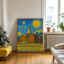Independence Poster Print, Independence Travel Poster, Independence Van Gogh Style Wall Art, Independence, Missouri, United States