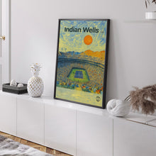Indian Wells Poster, Minimalist, Helvetica, Mid-Century Modern, Indian Wells California Print, Indian Wells Wall Art, Indian Wells Tennis
