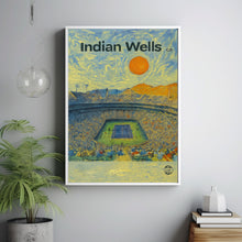 Indian Wells Poster, Minimalist, Helvetica, Mid-Century Modern, Indian Wells California Print, Indian Wells Wall Art, Indian Wells Tennis