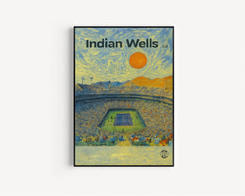 Indian Wells Poster, Minimalist, Helvetica, Mid-Century Modern, Indian Wells California Print, Indian Wells Wall Art, Indian Wells Tennis