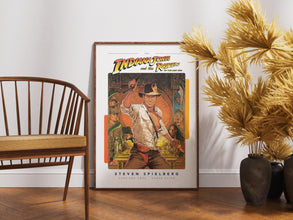 Indiana Jones Poster, Movie Print, Retro Vintage Wall Art, Harrison Ford, Film Lover Gift 1890742920