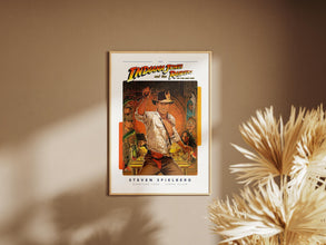 Indiana Jones Poster, Movie Print, Retro Vintage Wall Art, Harrison Ford, Film Lover Gift 1890742920