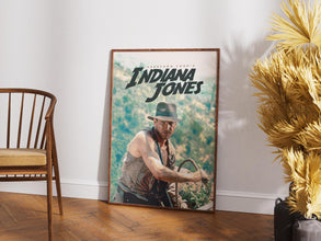 Indiana Jones Poster, Retro Movie Poster, Vintage Poster, Printable Art, Gift for Him, Action Movie, Mads Mikkelsen, Phoebe Waller Bridge 1893677559