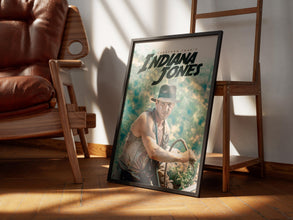Indiana Jones Poster, Retro Movie Poster, Vintage Poster, Printable Art, Gift for Him, Action Movie, Mads Mikkelsen, Phoebe Waller Bridge 1893677559