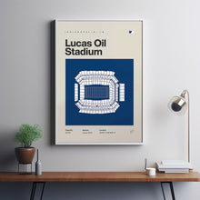 Indianapolis Colts Poster, Lucas Oil Stadium Print, Mid Century Modern Football Poster,-2DMS6L