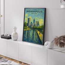 Indianapolis Indiana Print, Indianapolis Indiana Wall Art, Indianapolis Poster, Indiana Poster, Indianapolis Skyline, Indiana Wall Art
