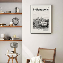 Indianapolis Print  Indianapolis Poster  Indianapolis Wall Art  Mid Century Poster  Travel Print Art  Indiana 1602193133