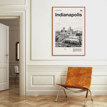Indianapolis Print  Indianapolis Poster  Indianapolis Wall Art  Mid Century Poster  Travel Print Art  Indiana 1602193133
