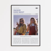 Ingrid Goes West, Matt Spicer, Retro Movie Poster, Custom Movie Poster Print 4421167670