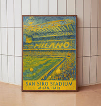 Inter Milan  San Siro Stadium  Black and White  Poster