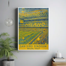 Inter Milan  San Siro Stadium  Black and White  Poster
