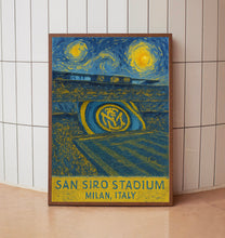 Inter Milan  San Siro Stadium  Black and White  Poster 1