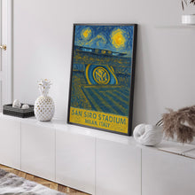 Inter Milan  San Siro Stadium  Black and White  Poster 1