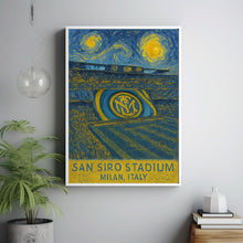 Inter Milan  San Siro Stadium  Black and White  Poster 1