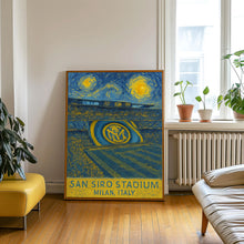 Inter Milan  San Siro Stadium  Black and White  Poster 1