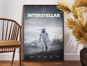 Interstellar Movie Poster, Retro Vintage Poster, Gift for Him, Wall Art, Matthew McConaughey, Christopher Nolan, Gift for Her, Anne Hathaway 1892129637