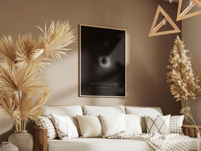 Interstellar Movie Poster, Wall Art Decor, Christopher Nolan Film, Space Galaxy Minimalist Print 1890742916