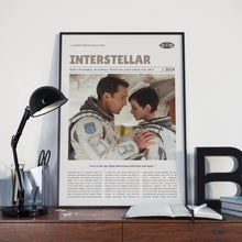 Interstellar, Christopher Nolan, Retro Movie Poster, Custom Movie Poster 4421166405