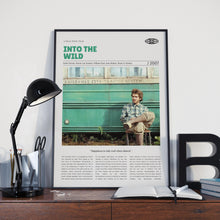 Into the Wild, Sean Penn, Retro Movie Poster, Custom Movie Poster 4421170630