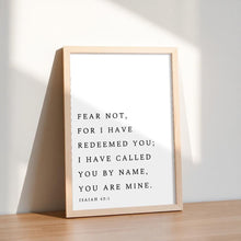 Isaiah 431 Fear Not Print, Modern Christian Wall Art, Bible Verse Wall Art, Large Printable Art, Scripture Poster, Prayer Room Decor 1863141677