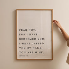 Isaiah 431 Fear Not Print, Modern Christian Wall Art, Bible Verse Wall Art, Large Printable Art, Scripture Poster, Prayer Room Decor 1863141677
