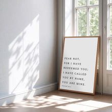 Isaiah 431 Fear Not Print, Modern Christian Wall Art, Bible Verse Wall Art, Large Printable Art, Scripture Poster, Prayer Room Decor 1863141677