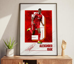 Isak Football Art Print Vector-Photo Liverpool Poster 4388308458